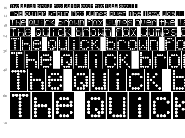 DJB Up on the Scoreboard font waterfall